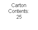 Text Box: Carton Contents:
25

 
