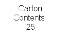 Text Box: Carton Contents:
25


 
